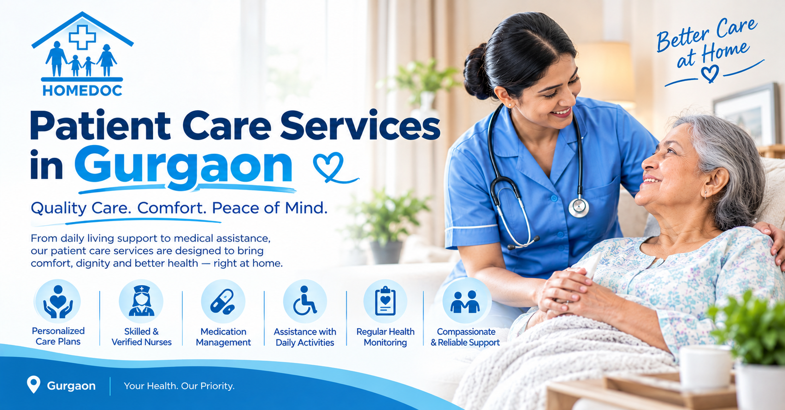 You are currently viewing Patient Care Services in Gurgaon: Complete Care at Home